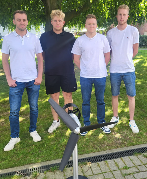 Erik Peters, Jeremy Kohlen, Max Derichs, Lars vor dem Esche